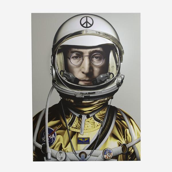 Spaceman Lenox Space Man Lennon Neon Artwork - Gold | Andrew Martin Art