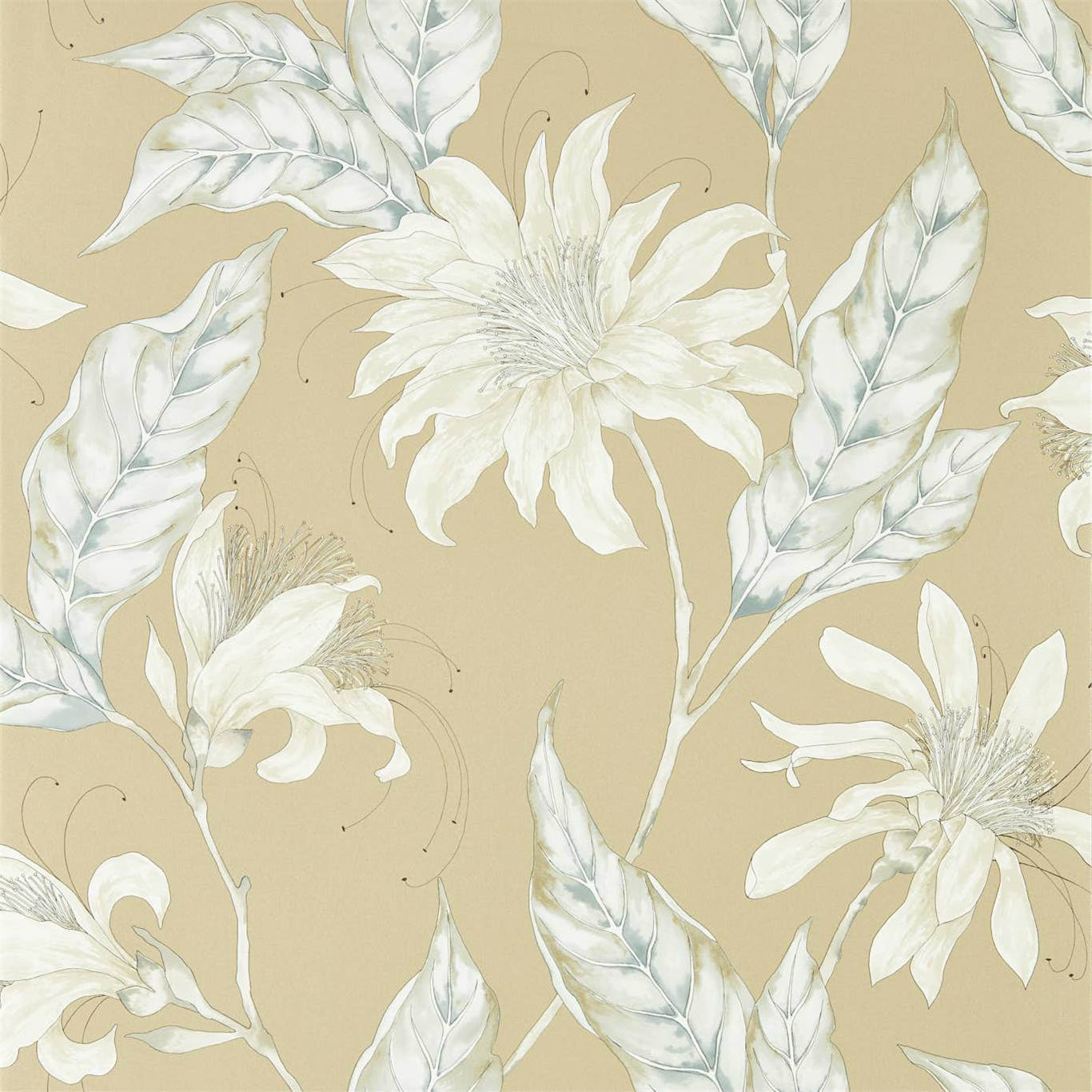 Ananda Gold wallpaper Mirador Wallpapers Harlequin