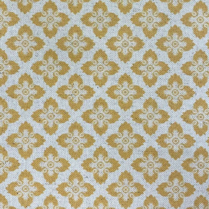 Spring Patterned Background Gold Design 2 - Spring Gold fabric | Burford | Utopia
