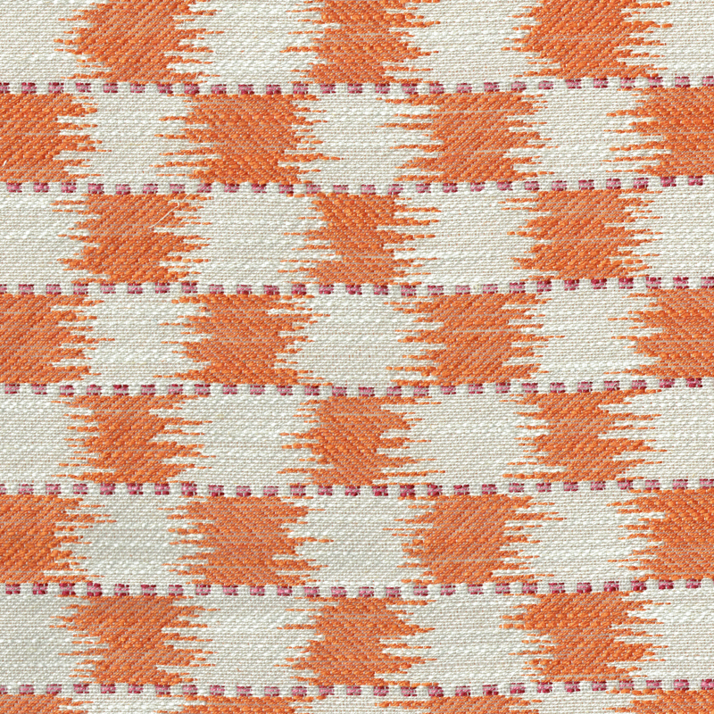 Chequers Paprika fabric Chess & Chequers Titley & Marr