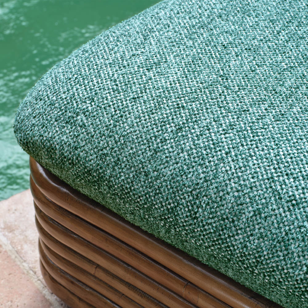Corniche Outdoor - Teal fabric | Riviera Indoor/Outdoor Fabrics | Zinc ...