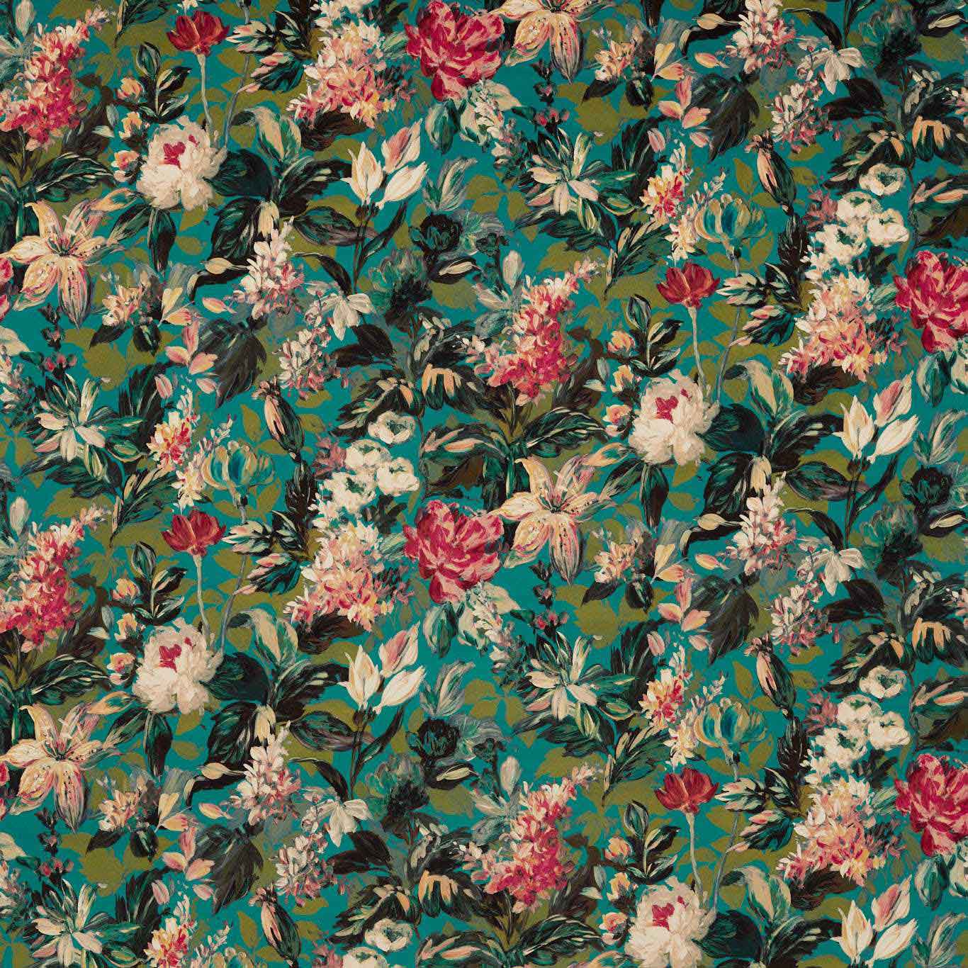 Lilum Peacock Fabric Marianne Clarke Clarke lilum-peacock-fabric-marianne-clarke-clarke