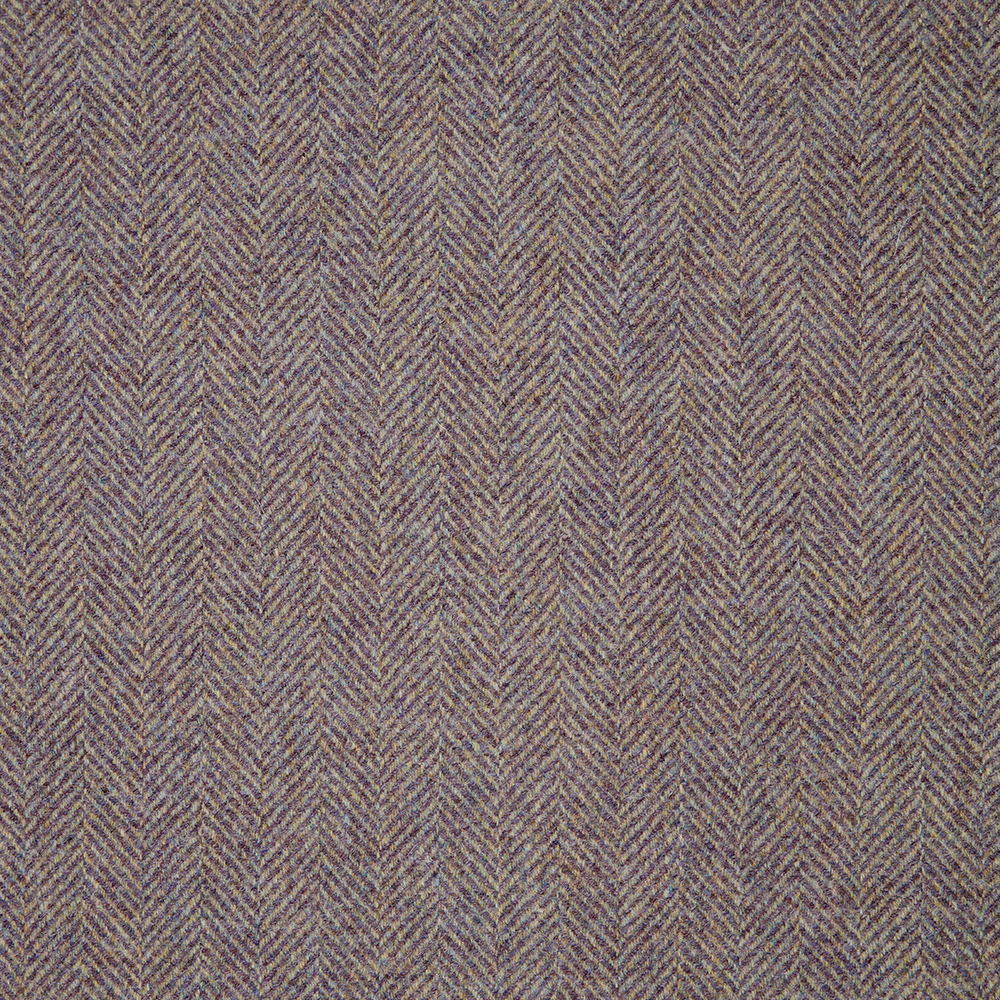 Abraham Moon Herringbone Dark Teal Fabric by the Metre main image 1