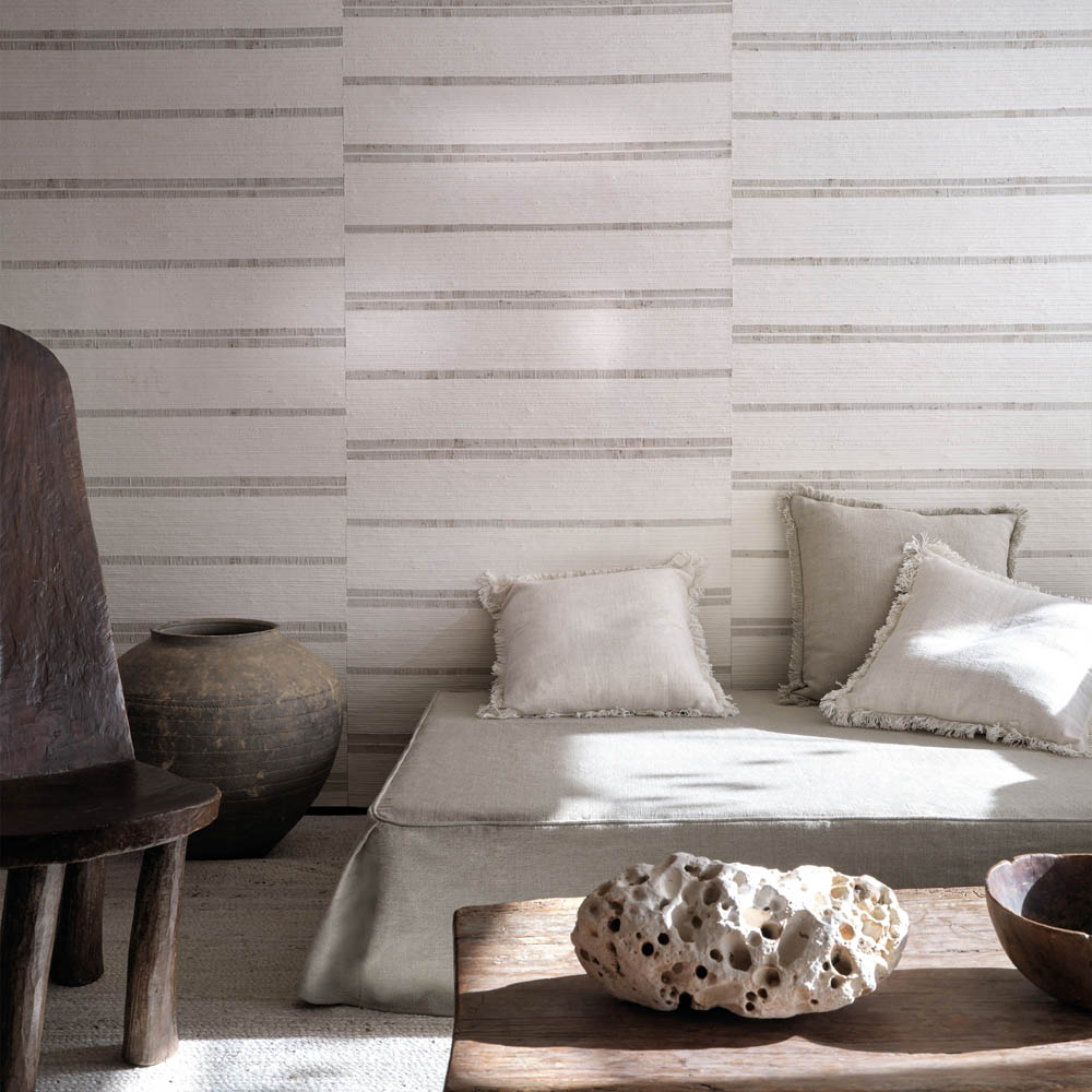 Kobe Wallcovering Jasper White wallpaper Collage III Natural