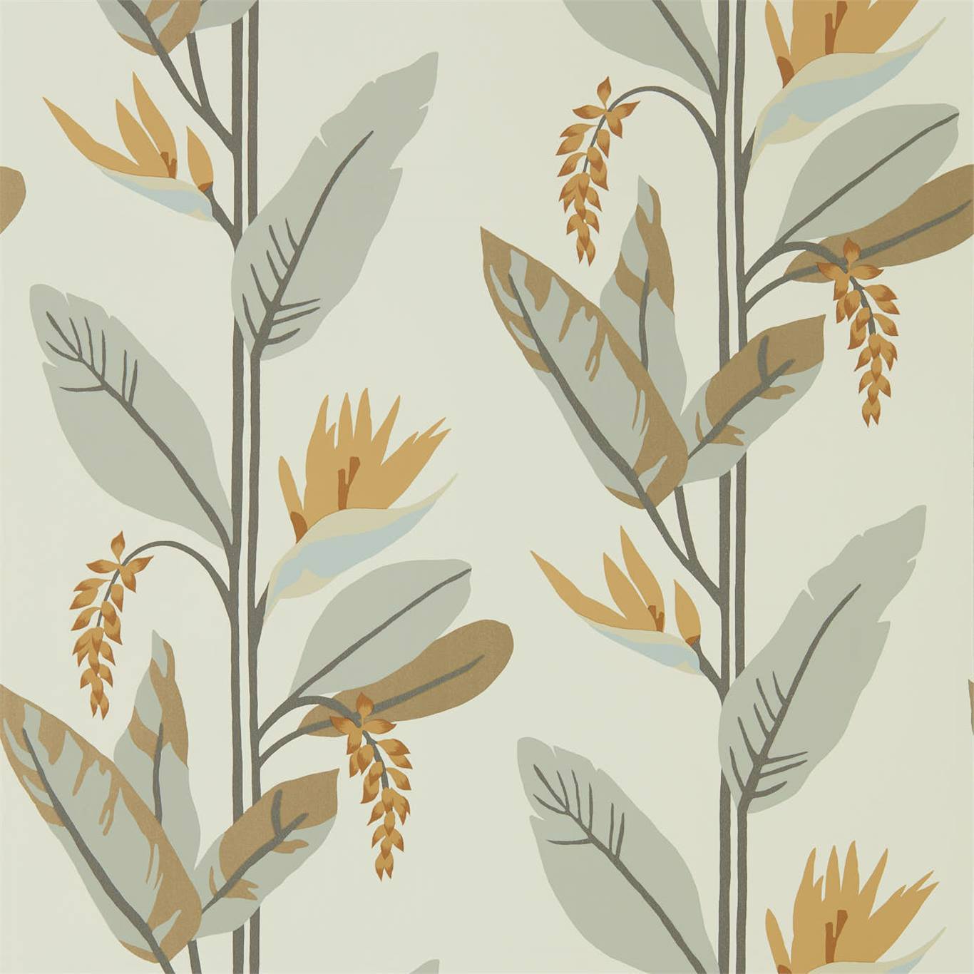 Llenya Honey/ Jet/ Jute wallpaper Mirador Wallpapers Harlequin