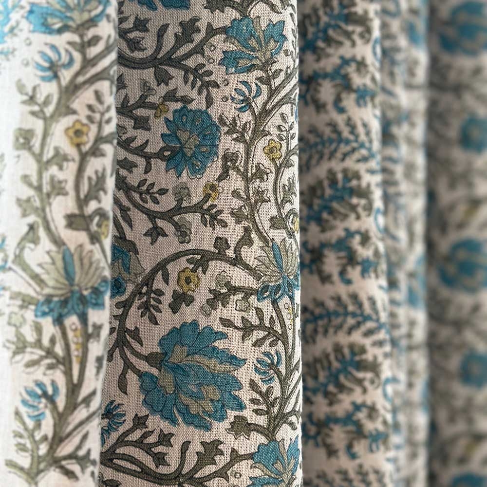 Mallow Cloth Mallow Border - Sea Kelp fabric | Stitch & Block | Ian Sanderson