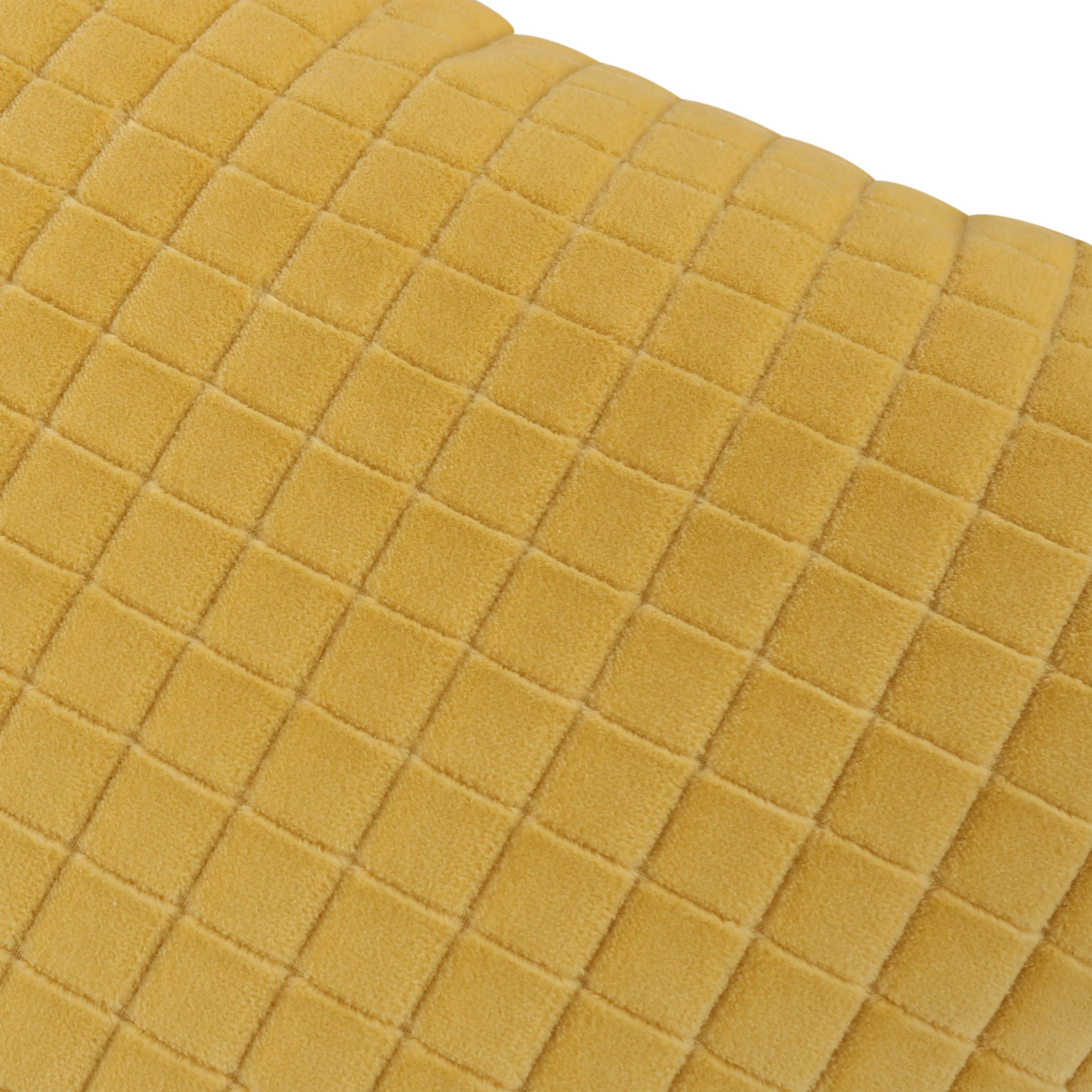 Merlon Pattern Kirkby Design - Merlon Cushion - Custard | Patterned & Embroidered Cushions