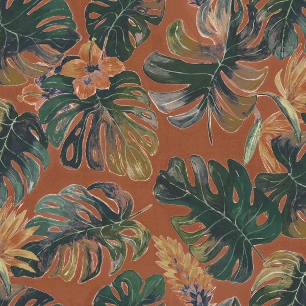 Panama - Rust fabric | Tropicals | Arley House