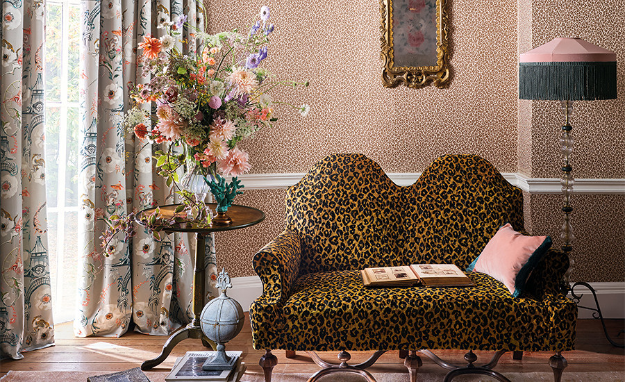 Kitty Wallcovering - Powder Room wallpaper | Temperley London x Romo ...