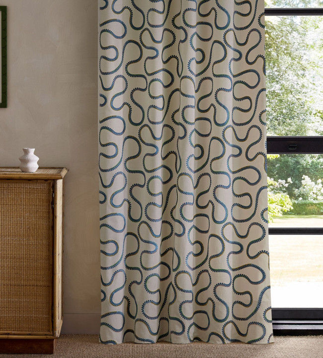 Bimble Embroidery - Meadow fabric | Oakham Fabrics | Scion