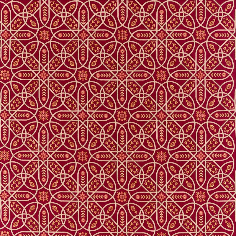 Brophy Embroidery - Wine fabric | Melsetter Fabric and Weaves | Morris & Co
