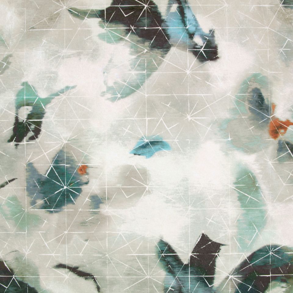 Orimono Peacock wallpaper Zafaro Black Edition