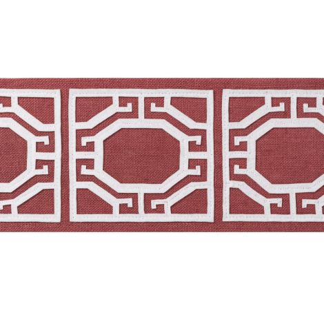 Thibaut Gate Applique Trim - Cranberry