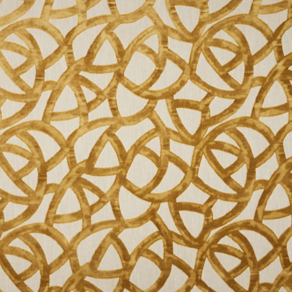 Orbit - Saffron fabric | Infinity Velvets | iLiv