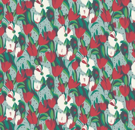 Tulip Reign - Peresphone fabric
