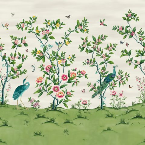 Florence - Fig Blossom/Apple/Peony wallpaper | Harlequin X Diane