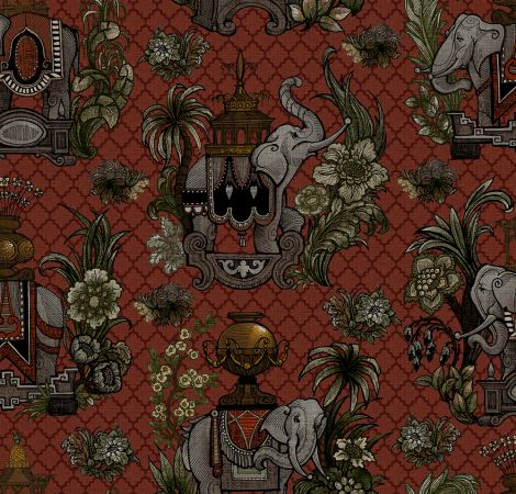 Elephantasy - Russet fabric