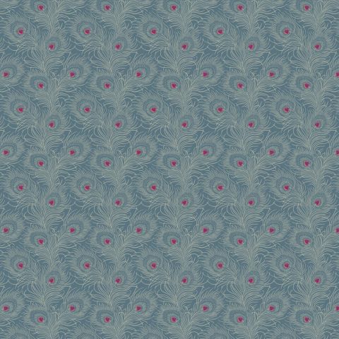 Carlton House Terrace - Blue Plume wallpaper