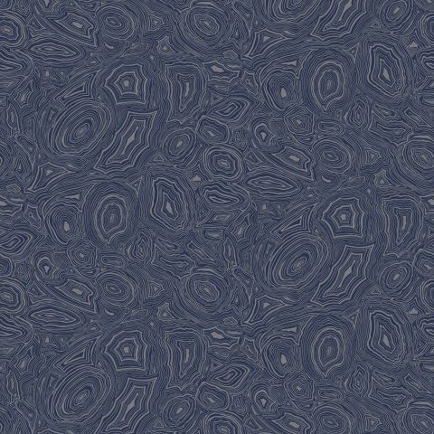 Malachite - Royal Blue and Silver wallpaper