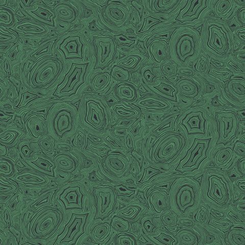 Malachite - Emerald and Black wallpaper