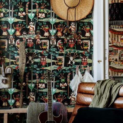 Hopi Spirit - Anthracite wallpaper