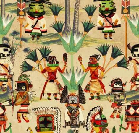 Hopi Spirit - Taupe wallpaper