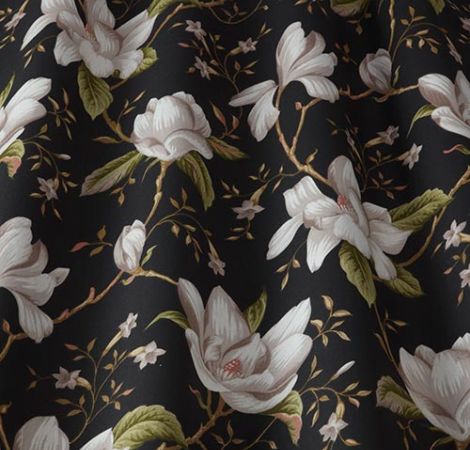 Lilium - Ebony fabric