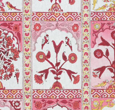 Indian Panel - Pink fabric