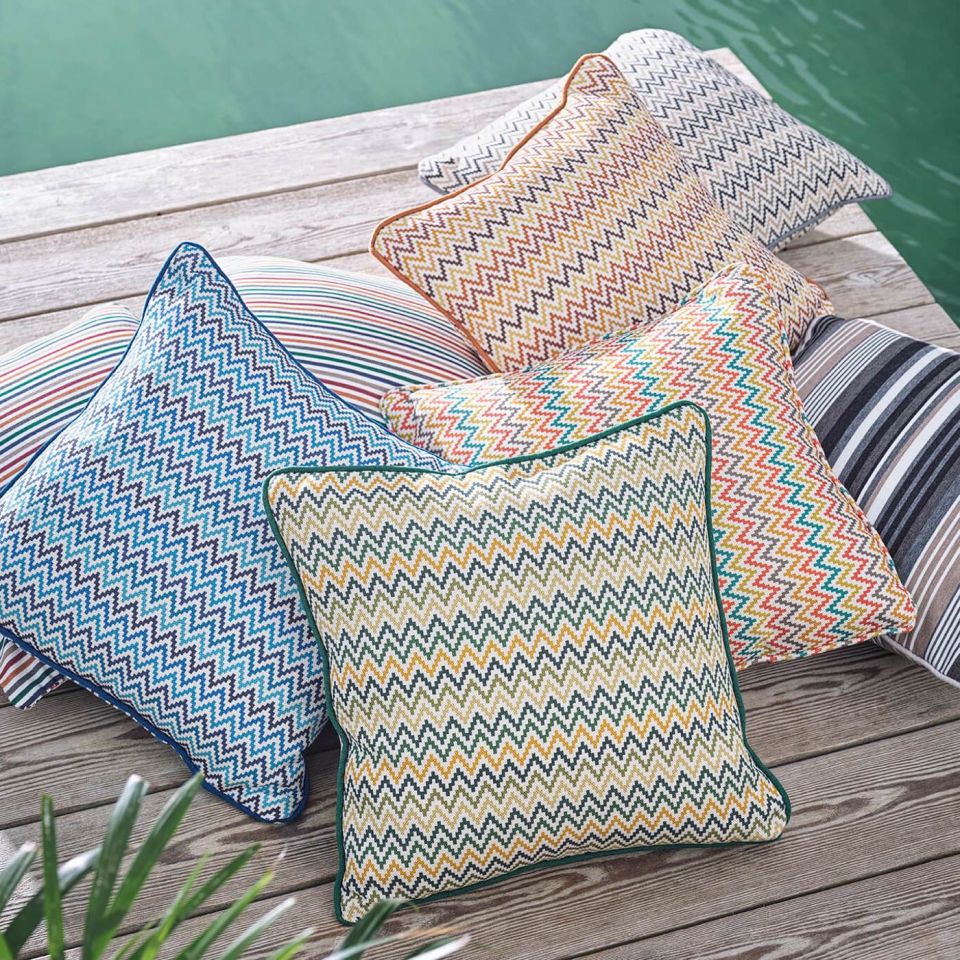 Klaudia Outdoor - Denim fabric | Alfresco Indoor Outdoor | Clarke & Clarke