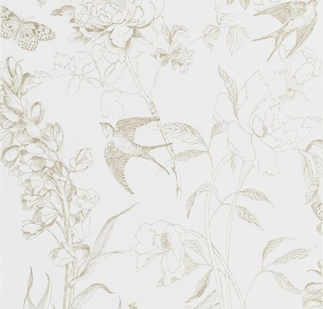 Sibylla - Birch wallpaper | Jardin des Plantes | Designers Guild