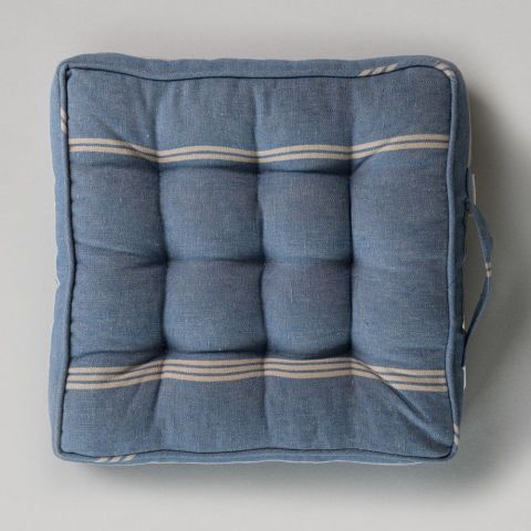 Katalin Stripe Linen Chair Cushion