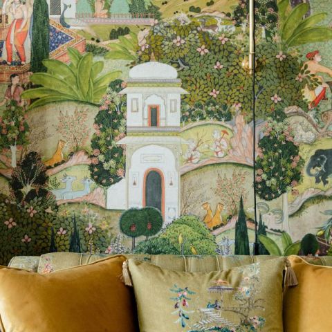 Gardens of Jaipur - Green wallpaper