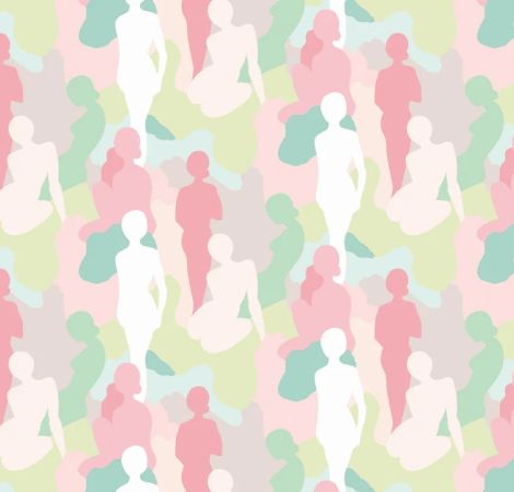 Silhouette - Taffy Cream wallpaper
