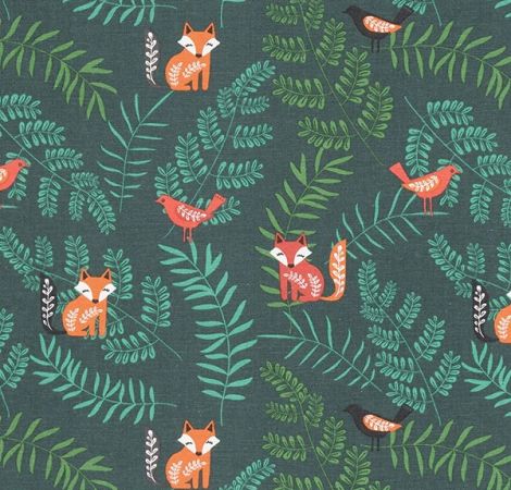 Fern Forest Jade fabric