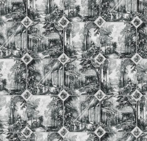 Arcadia Ego - Ink and Bone fabric