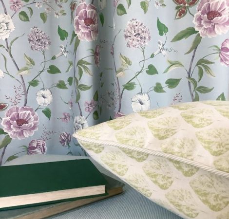Summer Garden - Smoke Blue fabric