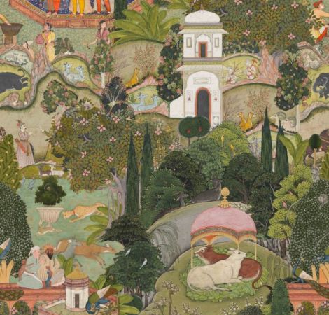 Gardens of Jaipur - Green wallpaper