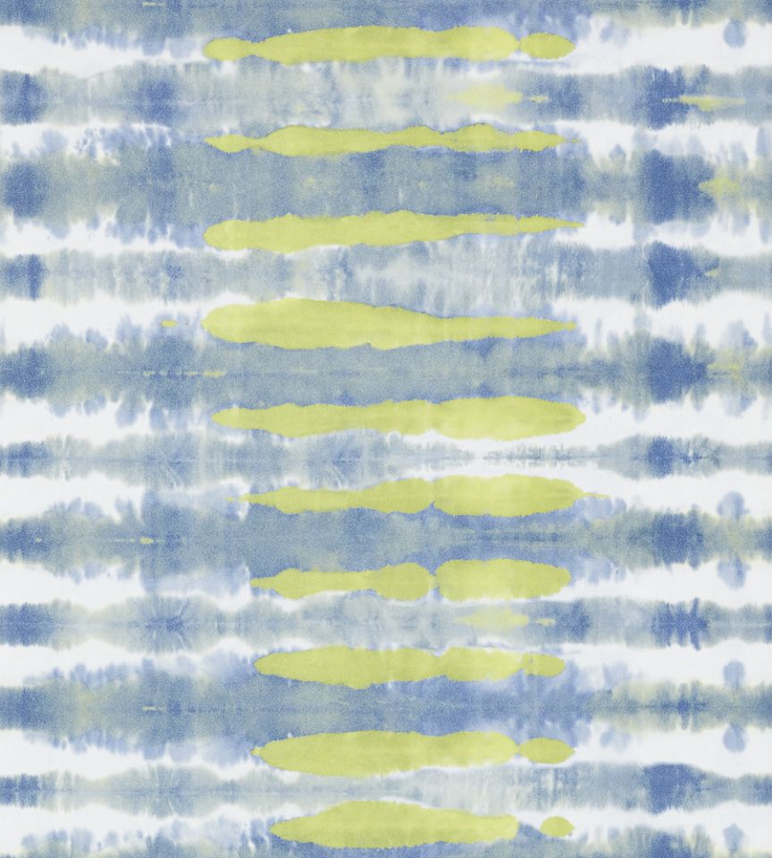 Margate Citron/Navy wallpaper Watermark Anna French
