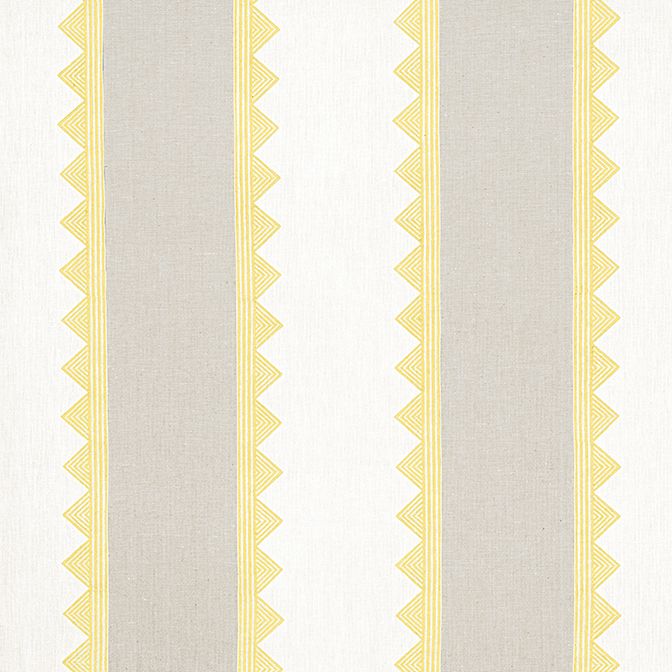 kismet Stripe Yellow fabric Kismet Fabrics Thibaut