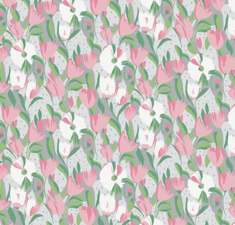 Tulip Reign - Angelica fabric
