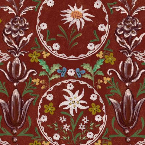 Edelweiss - Burgundy 