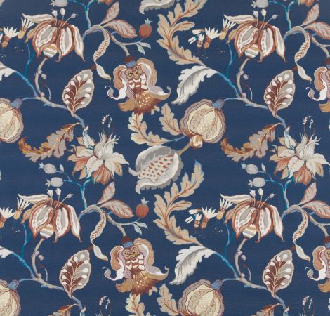 Oleander - French Navy fabric