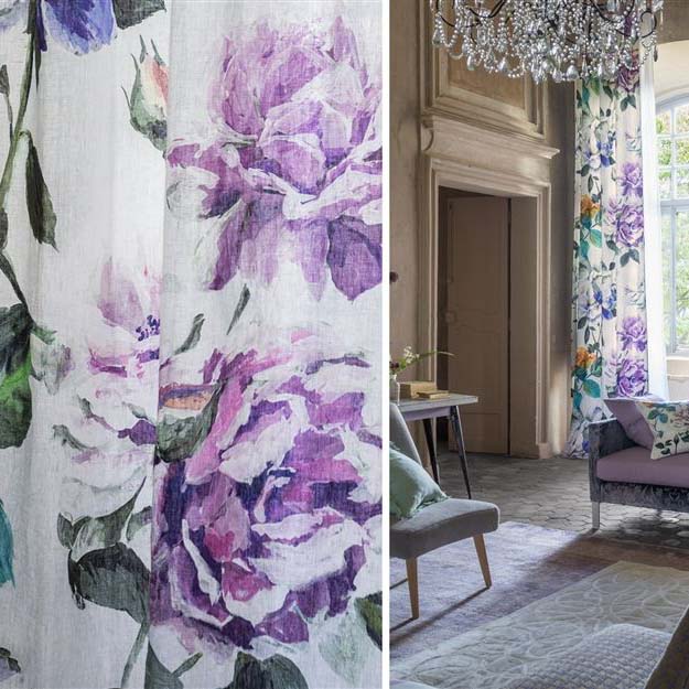 Couture Rose - Viola fabric | Couture Rose | Designers Guild