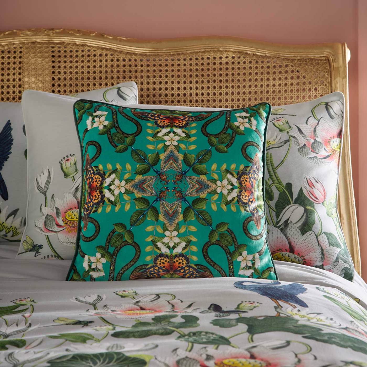 Emerald Forest Cushion | Patterned & Embroidered Cushions