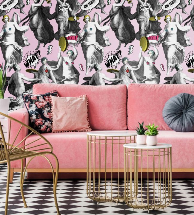 Watch Out - Pink wallpaper | Collection 3 | Mind The Gap