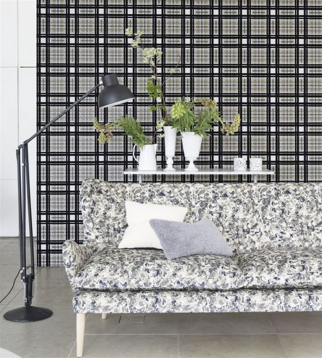 Odisha - Graphite fabric | Madhya | Designers Guild