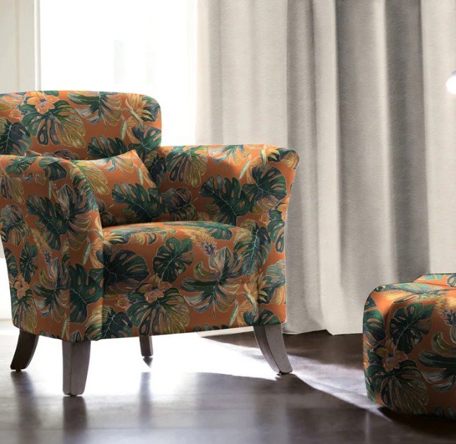 Panama - Rust 39 fabric | Rainforest | Arley House