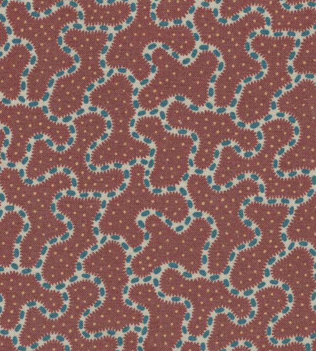 Parnham Maroon fabric Little Prints Titley & Marr